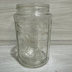 ANCHOR HOCKING Glass Summer Coffee‎ Tang Container (6x3.75") Vintage *No Lid*
